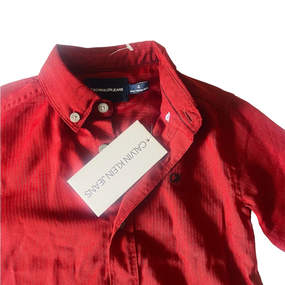 4T kid boyred long sleeves 👔 New